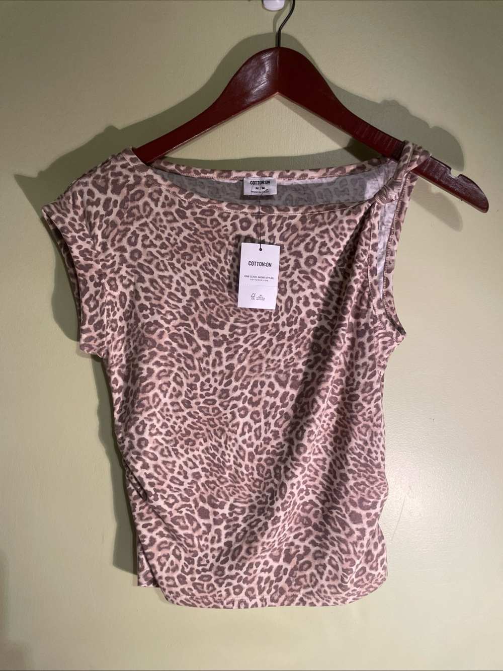 Cotton On Pink Leopard Print Tank Top
